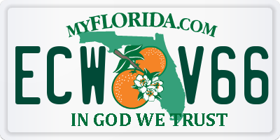 FL license plate ECWV66
