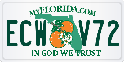FL license plate ECWV72