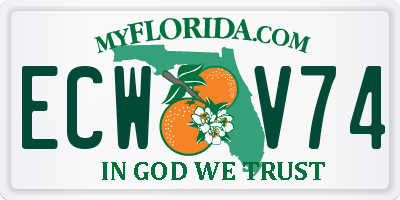 FL license plate ECWV74