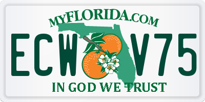 FL license plate ECWV75