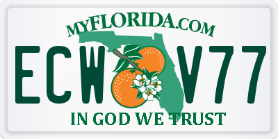 FL license plate ECWV77