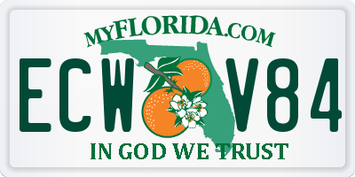 FL license plate ECWV84