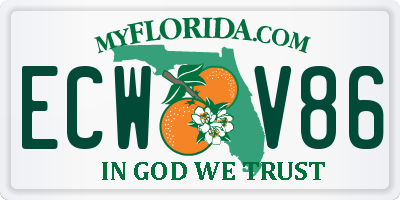 FL license plate ECWV86