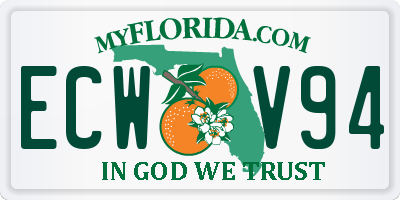 FL license plate ECWV94