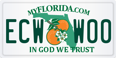 FL license plate ECWW00