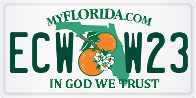 FL license plate ECWW23