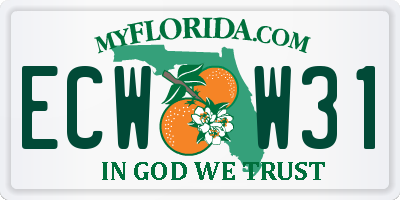 FL license plate ECWW31