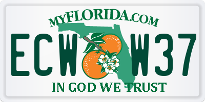 FL license plate ECWW37