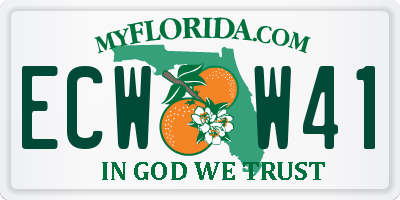 FL license plate ECWW41