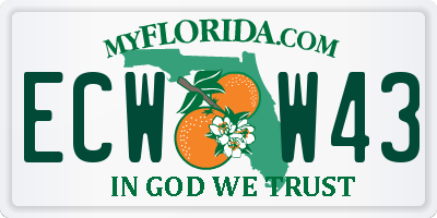 FL license plate ECWW43