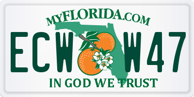 FL license plate ECWW47