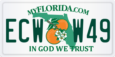 FL license plate ECWW49