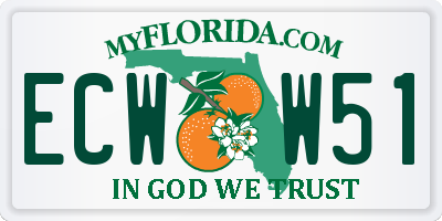 FL license plate ECWW51