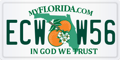 FL license plate ECWW56