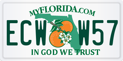 FL license plate ECWW57