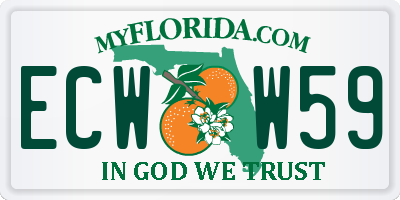 FL license plate ECWW59