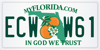 FL license plate ECWW61