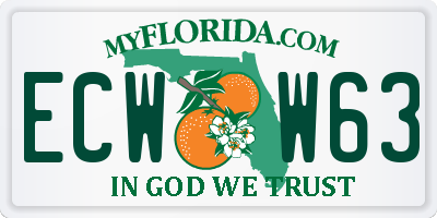 FL license plate ECWW63