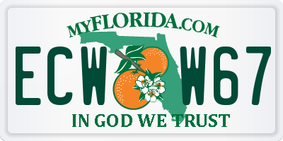 FL license plate ECWW67