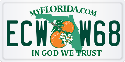 FL license plate ECWW68