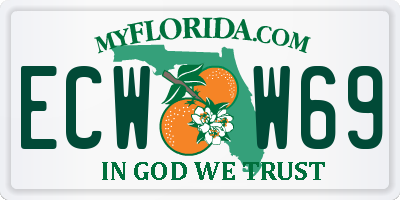 FL license plate ECWW69