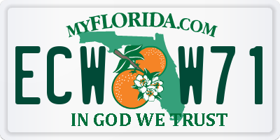FL license plate ECWW71