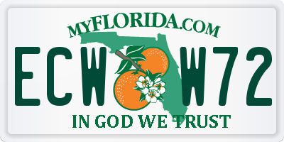 FL license plate ECWW72