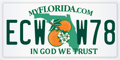 FL license plate ECWW78