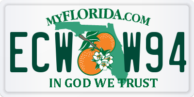 FL license plate ECWW94