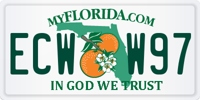 FL license plate ECWW97