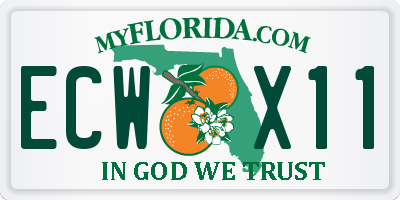 FL license plate ECWX11