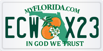 FL license plate ECWX23