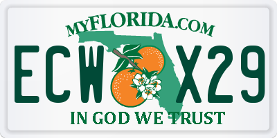 FL license plate ECWX29
