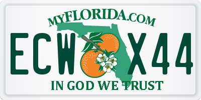 FL license plate ECWX44
