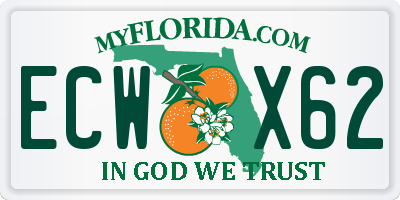 FL license plate ECWX62