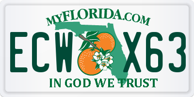 FL license plate ECWX63
