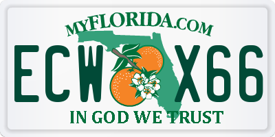 FL license plate ECWX66