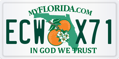 FL license plate ECWX71