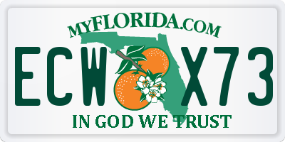FL license plate ECWX73
