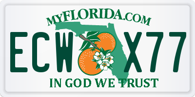 FL license plate ECWX77