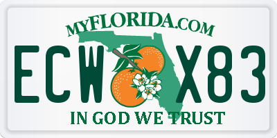 FL license plate ECWX83