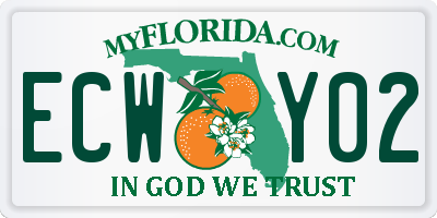 FL license plate ECWY02