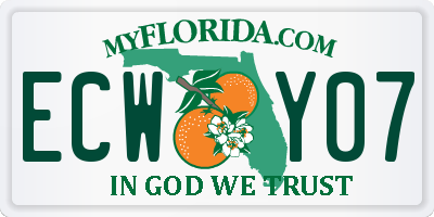 FL license plate ECWY07