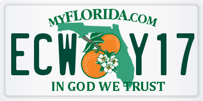 FL license plate ECWY17