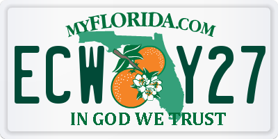FL license plate ECWY27