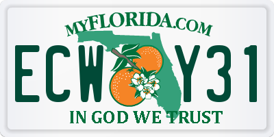 FL license plate ECWY31