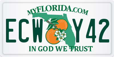 FL license plate ECWY42