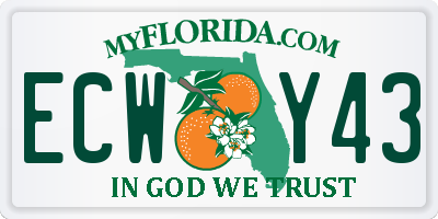 FL license plate ECWY43