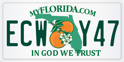 FL license plate ECWY47