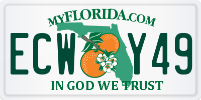 FL license plate ECWY49
